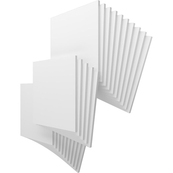 23 3/4W X 23 3/4H X 3/4T PVC Hobby Boards, Unfinished, 25PK